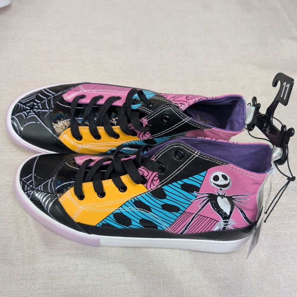 Disney Nightmare Before Christmas Sneakers Women Size 11 Jack Sally NWT